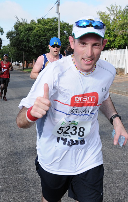 The Dischem Half Marathon manages to put a smile on most athletes faces. Photograph from the Dischem Half Marathon website.