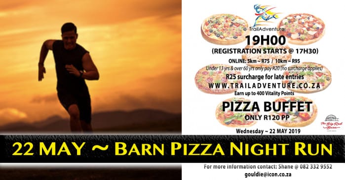 TrailAdventure Barn Pizza Night Run/Walk